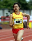 Sydney Robertson (Northumberland) 100 metres Junior Girls, 2011 Aviva English Schools' 81st Track and Field Championships , Gateshead International Stadium